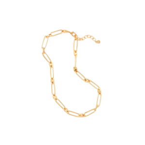 Mint Velvet Gold Tone Disc Link Necklace